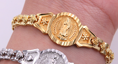 Elegant Virgin Mary Bracelet – Luxury Design in Silver or Gold